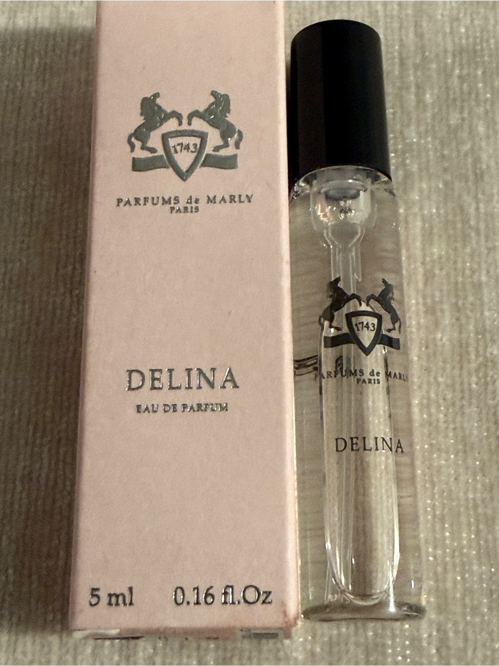Parfums de Marly Paris Delina Eau de Parfum spray mini travel size.